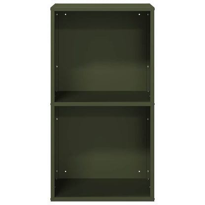 Rastrelliera per Legna da Ardere Verde Oliva 40x30x75 cm - homemem39