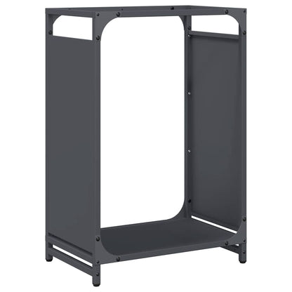 Rastrelliera per Legna da Ardere Antracite 44x28x65 cm - homemem39