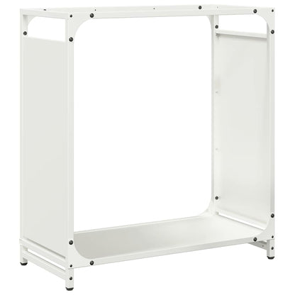 Rastrelliera per Legna da Ardere Bianca 60x28x65 cm - homemem39