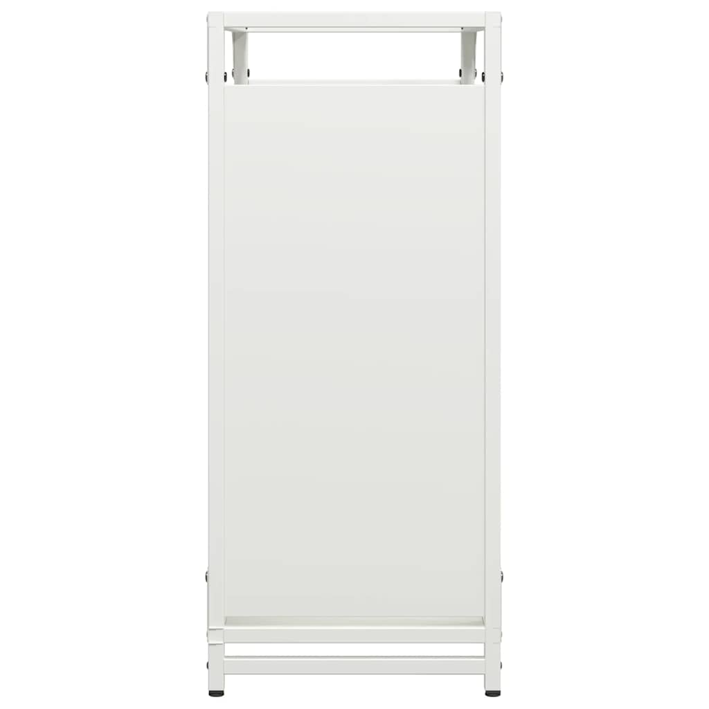 Rastrelliera per Legna da Ardere Bianca 60x28x65 cm - homemem39