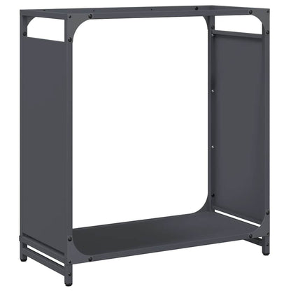 Rastrelliera per Legna da Ardere Antracite 60x28x65 cm - homemem39