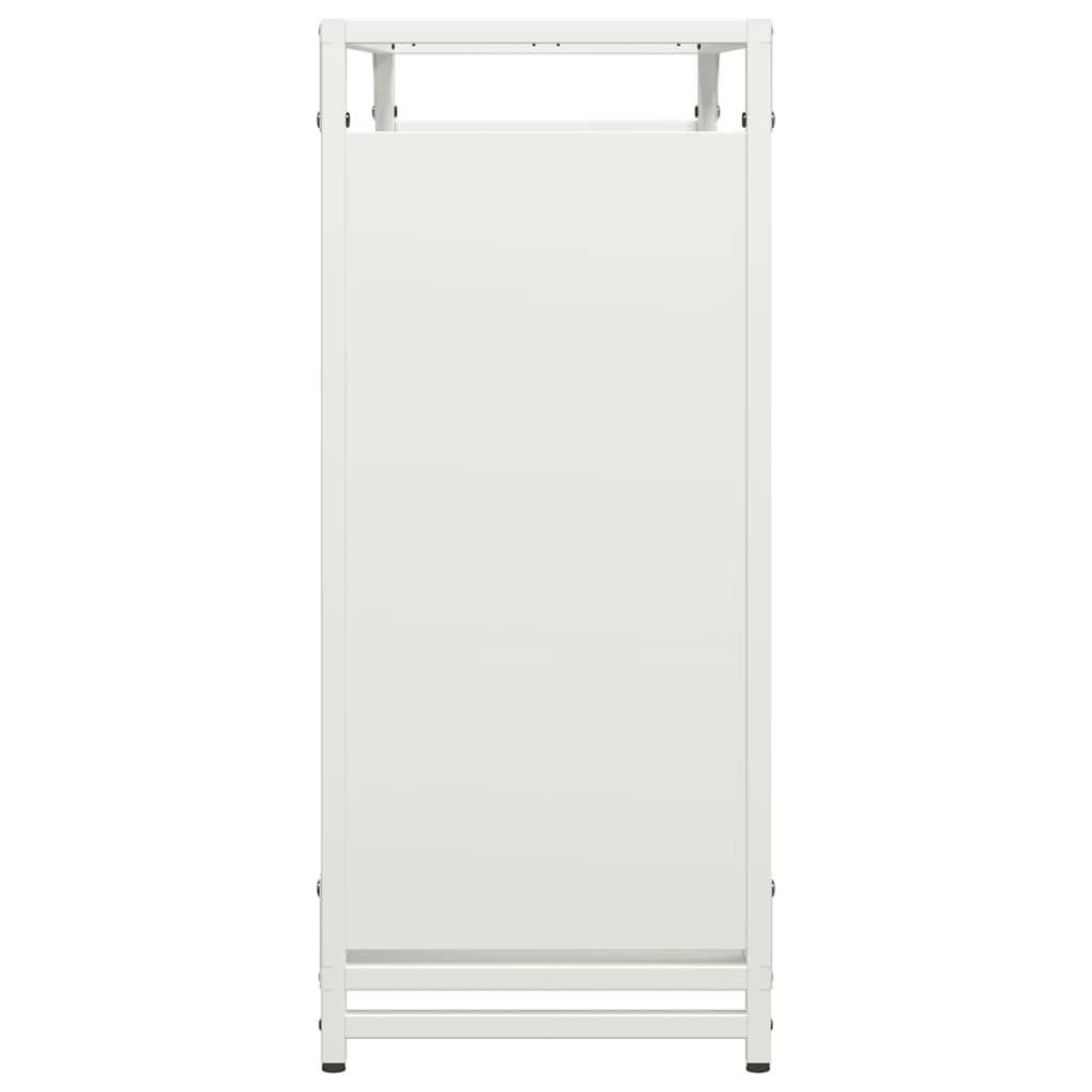 Rastrelliera per Legna da Ardere Bianca 90x28x65 cm - homemem39