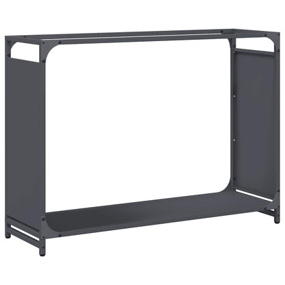Rastrelliera per Legna da Ardere Antracite 90x28x65 cm - homemem39