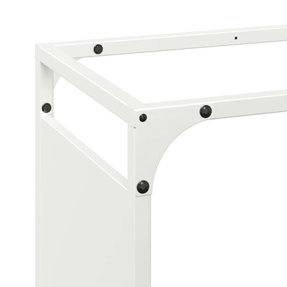 Rastrelliera per Legna da Ardere Bianca 44x28x90 cm - homemem39