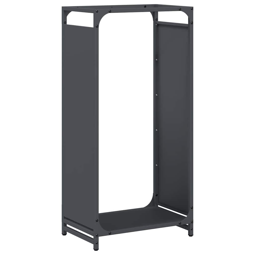 Rastrelliera per Legna da Ardere Antracite 44x28x90 cm - homemem39