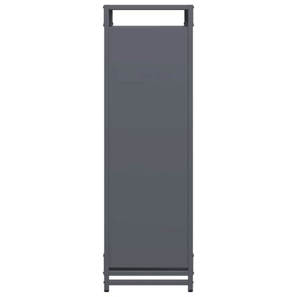 Rastrelliera per Legna da Ardere Antracite 44x28x90 cm - homemem39