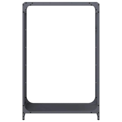 Rastrelliera per Legna da Ardere Antracite 60x28x90 cm - homemem39