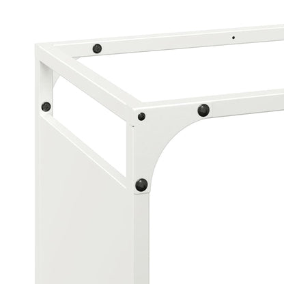 Rastrelliera per Legna da Ardere Bianca 90x28x90 cm - homemem39