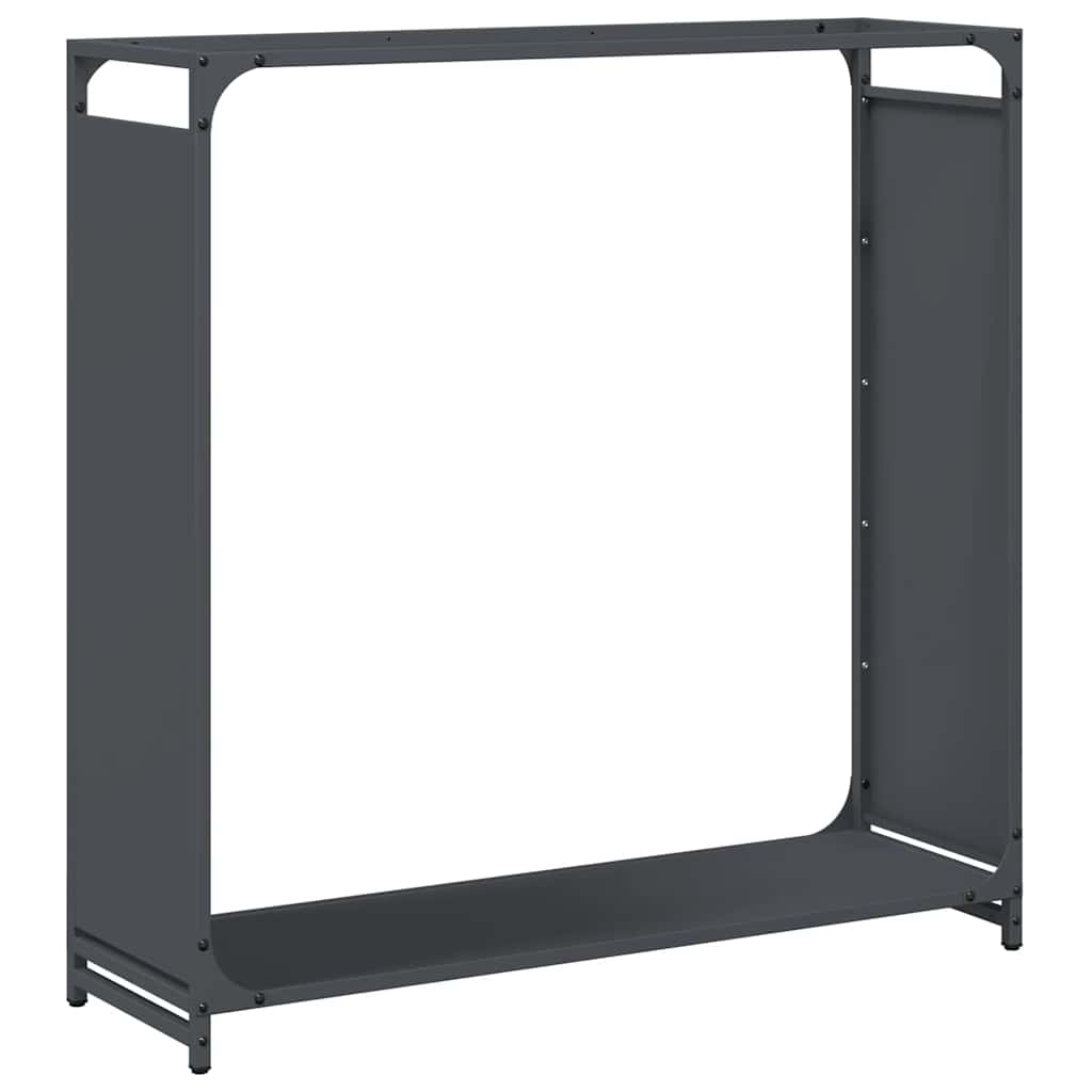 Rastrelliera per Legna da Ardere Antracite 90x28x90 cm - homemem39