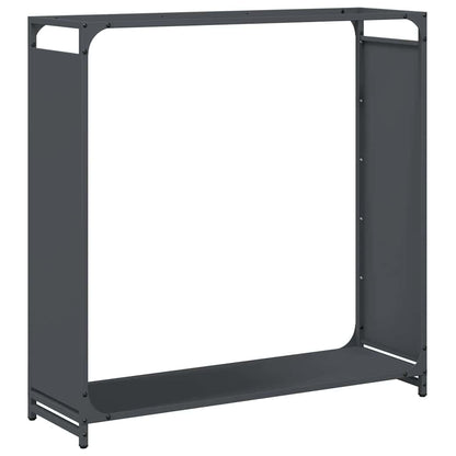 Rastrelliera per Legna da Ardere Antracite 90x28x90 cm - homemem39