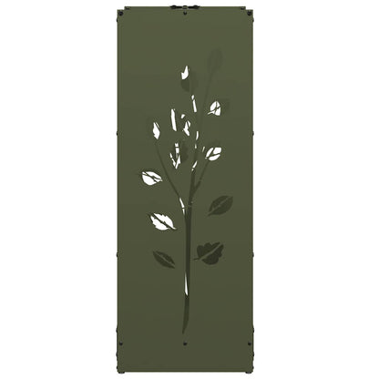 Rastrelliera per Legna da Ardere Verde Oliva 40x30x80 cm - homemem39