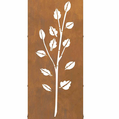 Rastrelliera per Legna da Ardere 40x30x80 cm in Acciaio Corten - homemem39