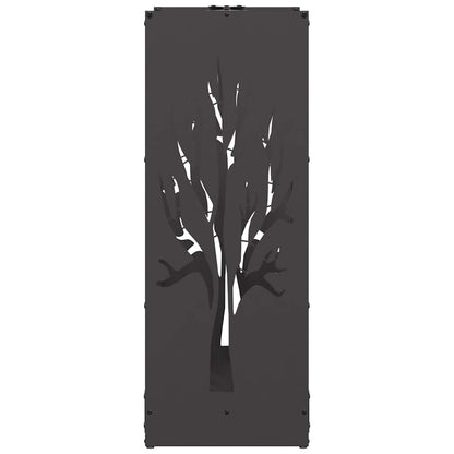Rastrelliera per Legna da Ardere Nera 40x30x80 cm - homemem39