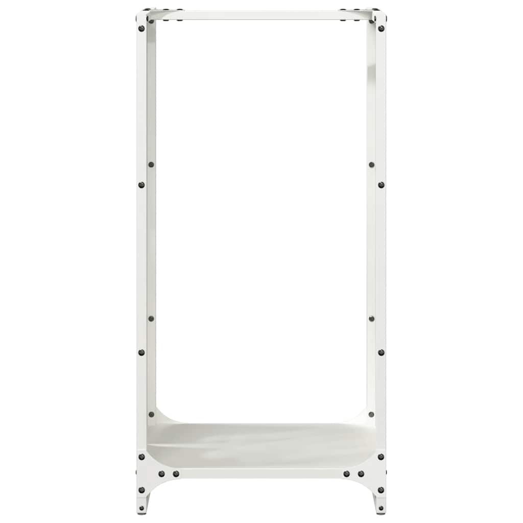 Rastrelliera per Legna da Ardere Bianca 40x30x80 cm - homemem39
