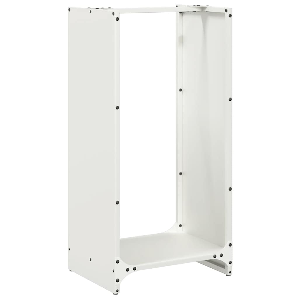 Rastrelliera per Legna da Ardere Bianca 40x30x80 cm - homemem39