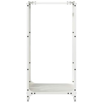 Rastrelliera per Legna da Ardere Bianca 40x30x80 cm - homemem39