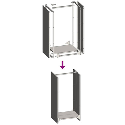 Rastrelliera per Legna da Ardere Bianca 40x30x80 cm - homemem39