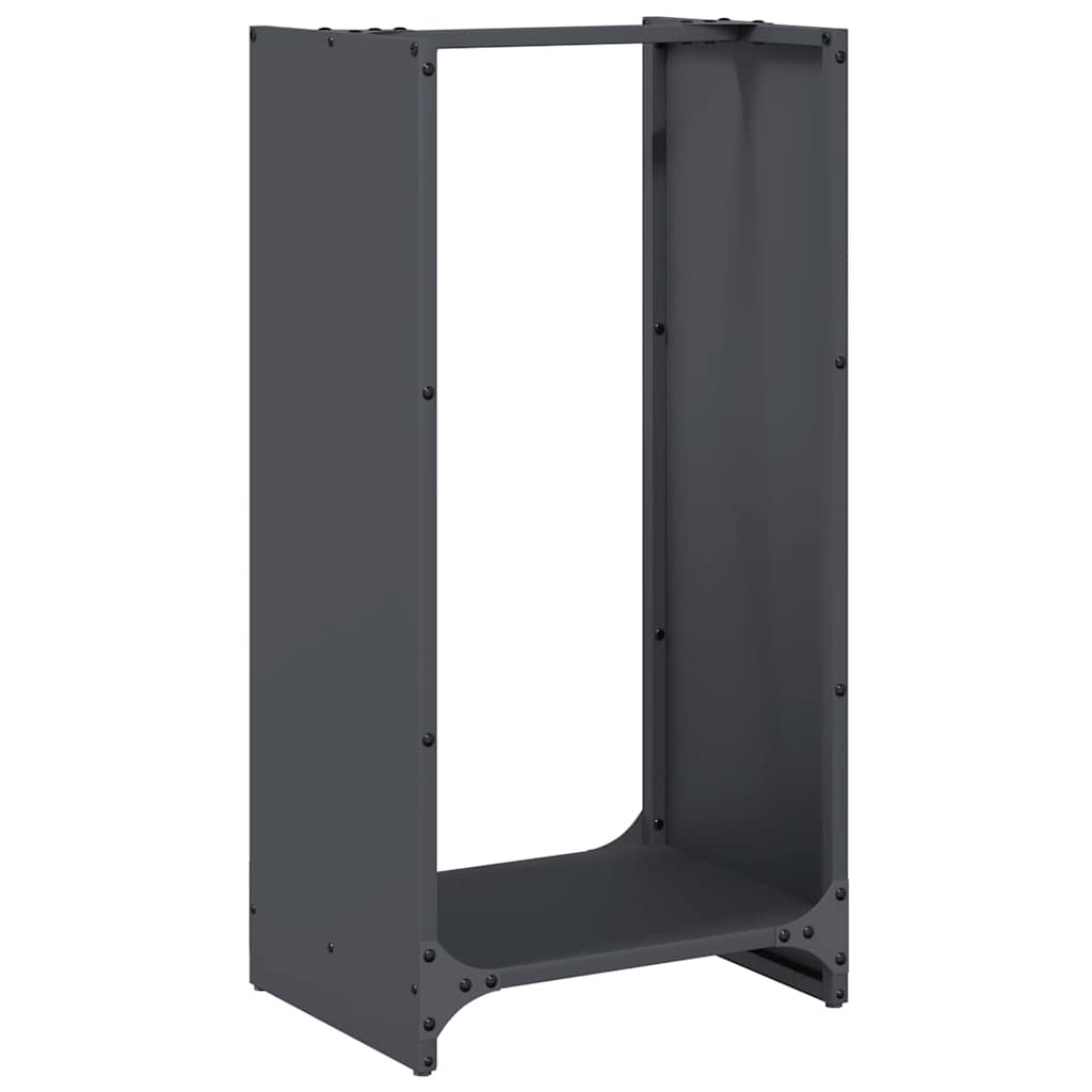 Rastrelliera per Legna da Ardere Antracite 40x30x80 cm - homemem39