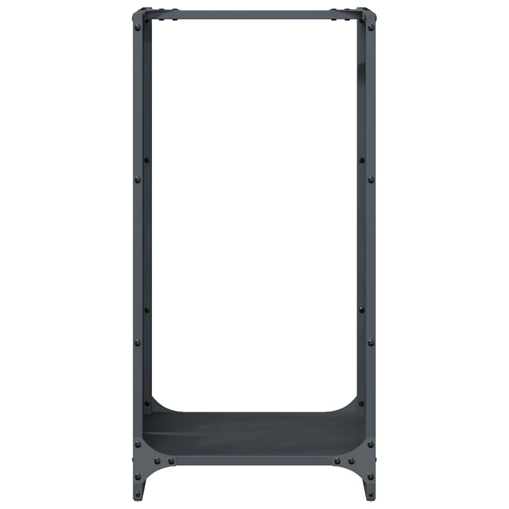 Rastrelliera per Legna da Ardere Antracite 40x30x80 cm - homemem39