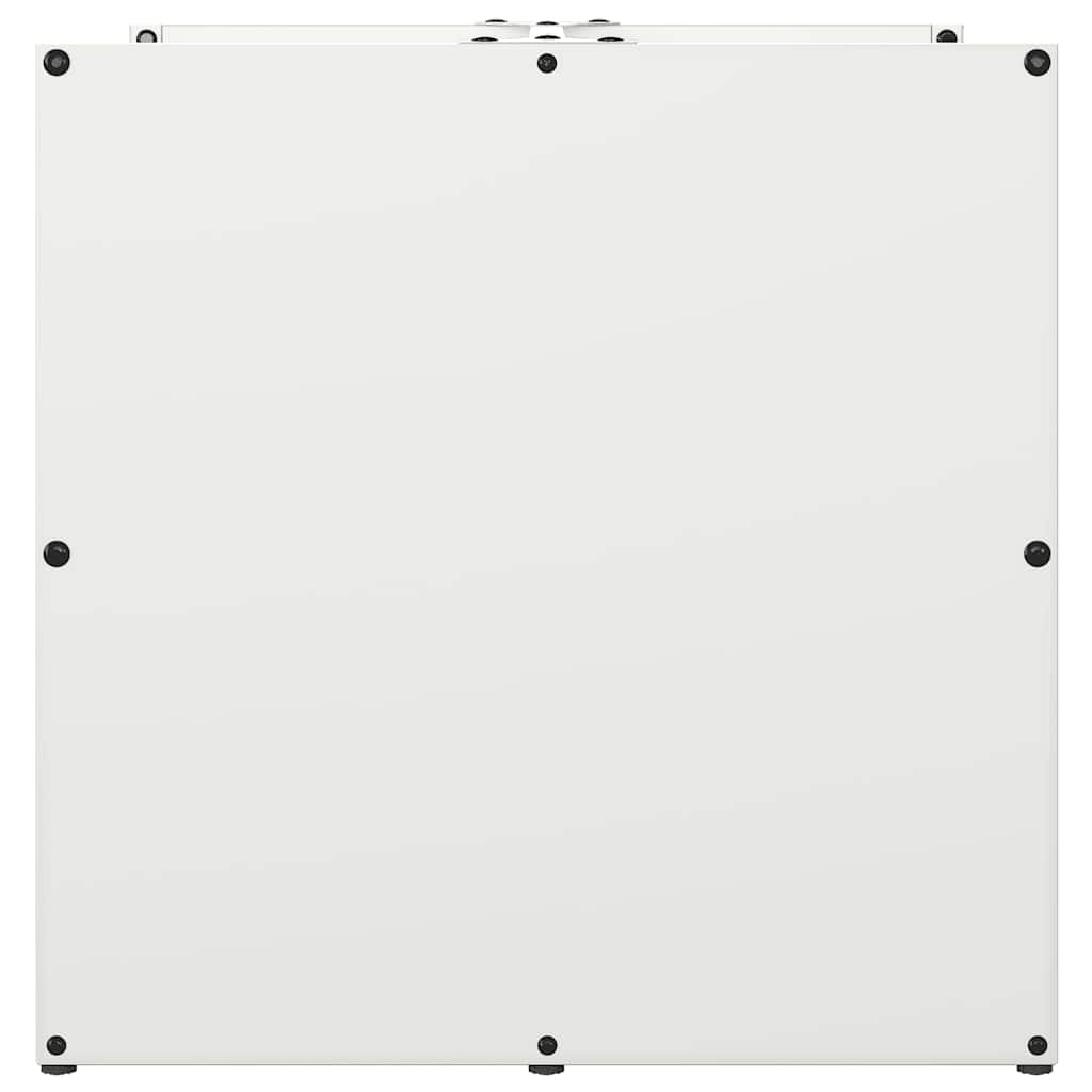 Rastrelliera per Legna da Ardere Bianca 40x40x40 cm - homemem39