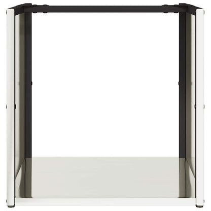 Rastrelliera per Legna da Ardere 40x40x40 cm in Acciaio Inox - homemem39