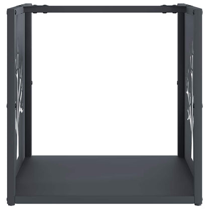 Rastrelliera per Legna da Ardere Antracite 40x40x40 cm - homemem39