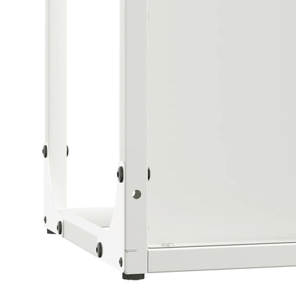 Rastrelliera per Legna da Ardere Bianca 25x25x60 cm - homemem39