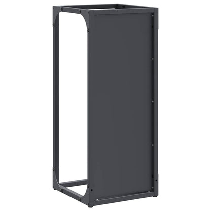 Rastrelliera per Legna da Ardere Antracite 25x25x60 cm - homemem39