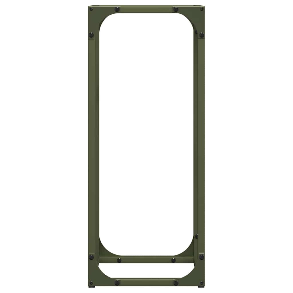 Rastrelliera per Legna da Ardere Verde Oliva 25x25x60 cm - homemem39