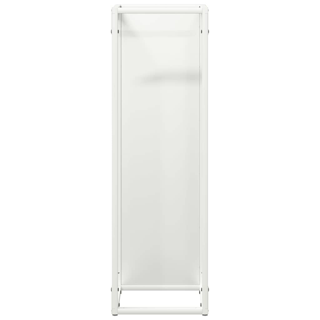 Rastrelliera per Legna da Ardere Bianca 25x25x80 cm - homemem39