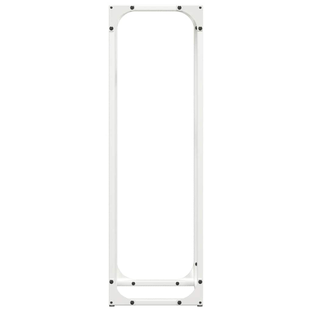 Rastrelliera per Legna da Ardere Bianca 25x25x80 cm - homemem39