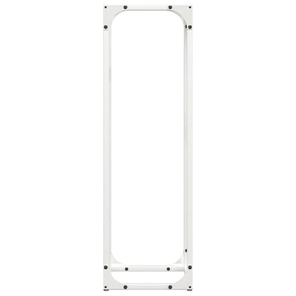 Rastrelliera per Legna da Ardere Bianca 25x25x80 cm - homemem39