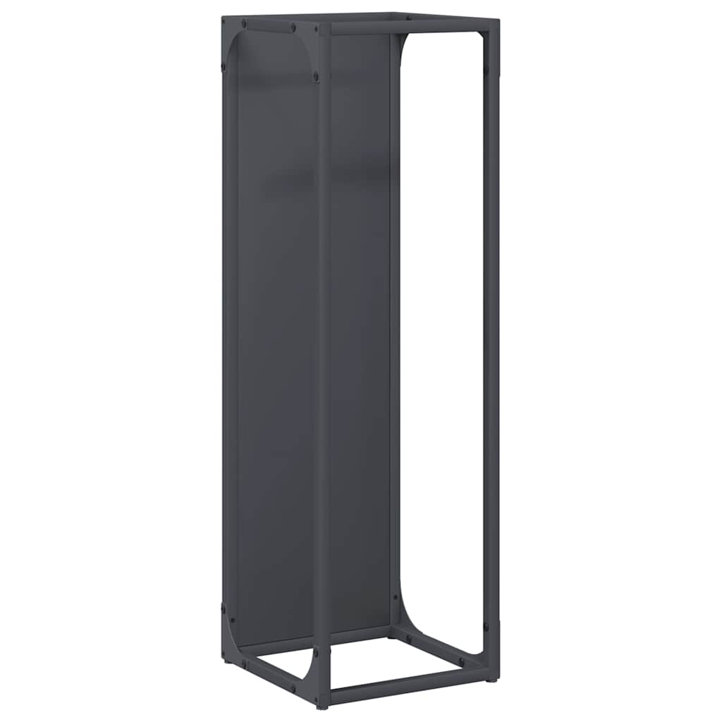 Rastrelliera per Legna da Ardere Antracite 25x25x80 cm - homemem39