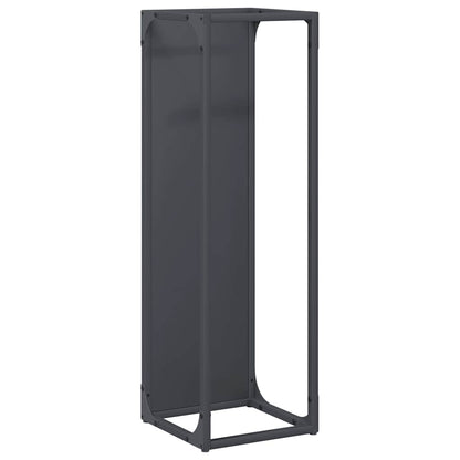 Rastrelliera per Legna da Ardere Antracite 25x25x80 cm - homemem39