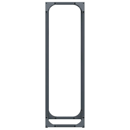 Rastrelliera per Legna da Ardere Antracite 25x25x80 cm - homemem39