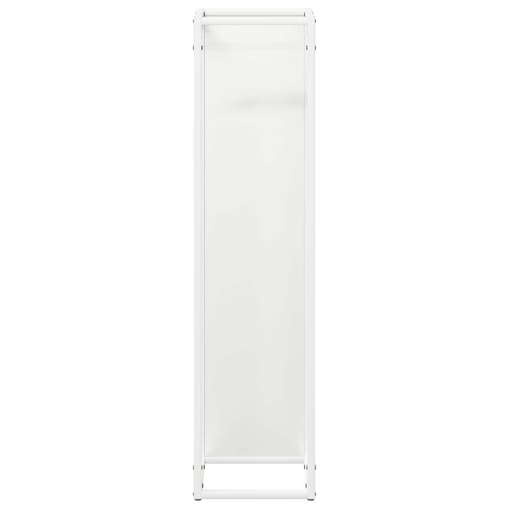 Rastrelliera per Legna da Ardere Bianca 25x25x100 cm - homemem39