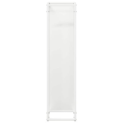 Rastrelliera per Legna da Ardere Bianca 25x25x100 cm - homemem39