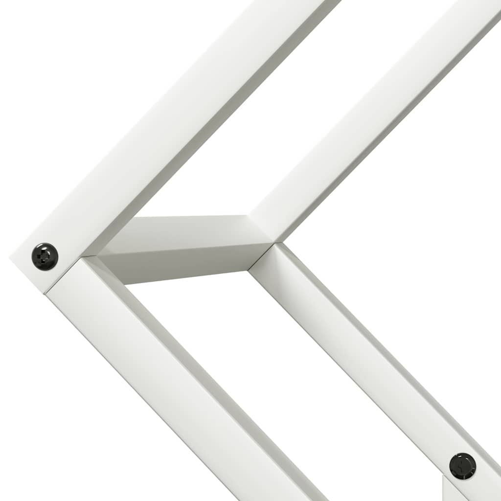 Rastrelliera per Legna da Ardere Bianca 50x25x50 cm - homemem39