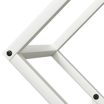 Rastrelliera per Legna da Ardere Bianca 50x25x50 cm - homemem39