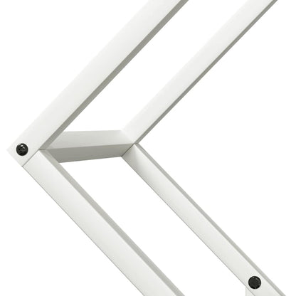 Rastrelliera per Legna da Ardere Bianca 60x25x60 cm - homemem39