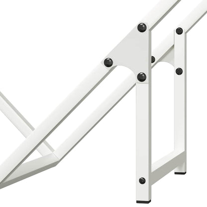 Rastrelliera per Legna da Ardere Bianca 60x25x60 cm - homemem39