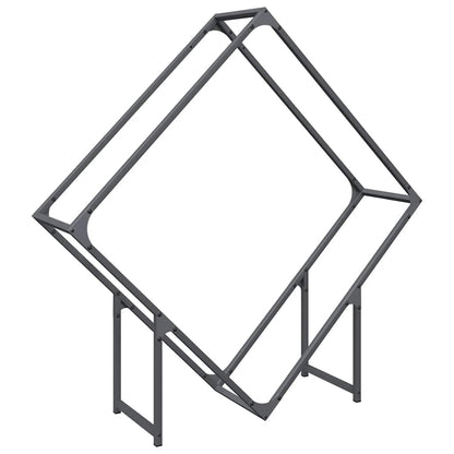 Rastrelliera per Legna da Ardere Antracite 100x25x100 cm - homemem39