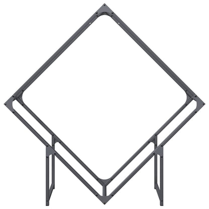 Rastrelliera per Legna da Ardere Antracite 100x25x100 cm - homemem39