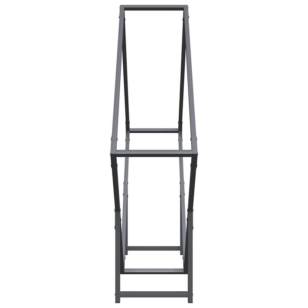 Rastrelliera per Legna da Ardere Antracite 100x25x100 cm - homemem39