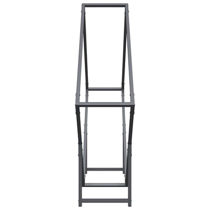 Rastrelliera per Legna da Ardere Antracite 100x25x100 cm - homemem39