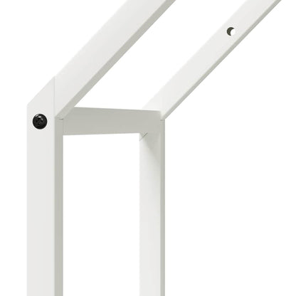 Rastrelliera per Legna da Ardere Bianca 40x25x60 cm - homemem39