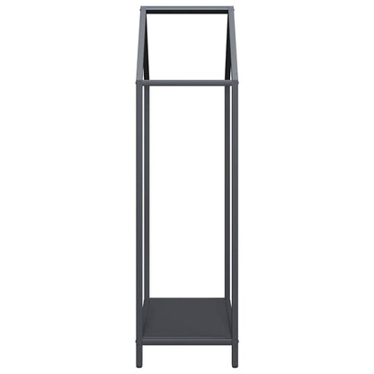 Rastrelliera per Legna da Ardere Antracite 40x25x90 cm - homemem39