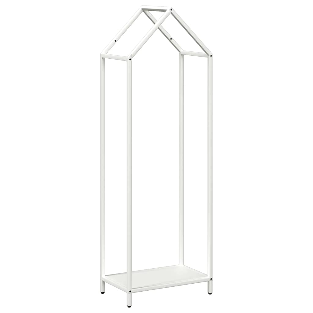 Rastrelliera per Legna da Ardere Bianca 40x25x120 cm - homemem39