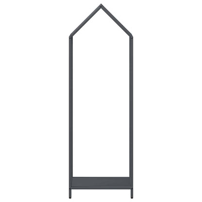 Rastrelliera per Legna da Ardere Antracite 40x25x120 cm - homemem39