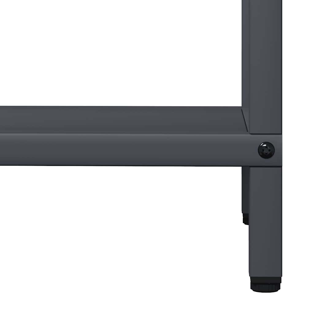 Rastrelliera per Legna da Ardere Antracite 40x25x120 cm - homemem39